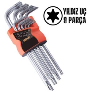 Yıldız Torx Combination 9 Parça Alyan Seti 715903
