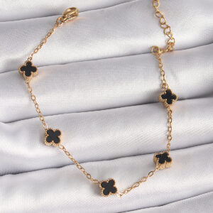 316L Çelik Gold Renk Baby Boy Yonca Model Kadın Bileklik