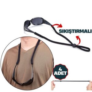 Engithalat Savino 4 Adet Ayarlanabilir Sıkıştırmalı Gözlük İpi