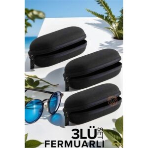 Engithalat 3 lü Fermuarlı Gözlük Kabı Seti Swieca Design