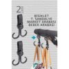 Engithalat Bebek Arabası Askısı Market Arabası Bisiklet T.Sandalye Askısı 2 ADET - Görsel 2