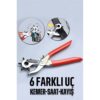 Engithalat Kemer Delici Pense 6 Uçlu Saat Kayış Kemer Delme Pensesi - Görsel 2