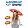 Modacar Hac Umre Kafa Şemsiyesi Güneş Koruma Şemsiyesi 2 adet - Görsel 2