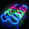 Glow Işıklı Panjur Parti Gözlüğü 12 Adet - Görsel 2