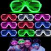 Glow Işıklı Panjur Parti Gözlüğü 12 Adet - Görsel 3