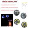 Glow Stick Karanlıkta Yanan Fosforlu Yıldız Taç 12 Adet - Görsel 2