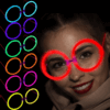 Glow Stick Yuvarlak Parti Gözlüğü 6 Adet - Görsel 2