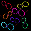 Glow Stick Yuvarlak Parti Gözlüğü 6 Adet - Görsel 3