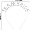 Gümüş Kaplama Kristal Taşlı Team Bride Taç - Görsel 2