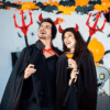 Kırmızı Renk Halloween Cadılar Bayramı Çatal - Görsel 3