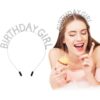 Kristal Taşlı Gümüş Birthday Girl Parti Tacı - Görsel 2