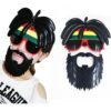 Rasta Peruklu Bob Marley Parti Gözlüğü - Görsel 2