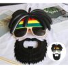 Rasta Peruklu Bob Marley Parti Gözlüğü - Görsel 4