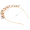 Renkli Kristal Taşlı Lüks Happy Birthday Taçı - Görsel 3
