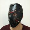 Siyah Kırmızı Çizgili Jason Hannibal Maskesi - Görsel 3